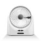 Preview: AIOLOS Tischventilator THEMIS 25cm 67.6702 weiss, Akku, USB