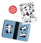 Preview: ALLC Lunchbox Panda SBPABU16 blau 18x6x12cm