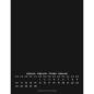 Preview: ALPHA EDITION Bastellkalender DIY 2025 104187 1M/1S schwarz ML 24x31cm