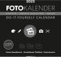 Preview: ALPHA EDITION Bastelkalender 2025 104190 schwarz 21x22cm