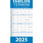 Preview: ALPHA EDITION Familien Termine blau 2025 104343 1M/1S ML 5 Spalten 22.2x45.3cm