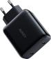 Preview: AUKEY SwiftDuo 40W PD 2-Port USB-C PA-R2S BK Portable Wall Charger Black