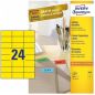 Preview: AVERY ZWECKFORM Etiketten 70x37mm 3451 Universal, gelb 100Bl./24St.