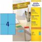 Preview: AVERY ZWECKFORM Etiketten 105x148mm 3457 Universal, blau 10Bl./4St.