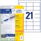 Preview: AVERY ZWECKFORM Universaletiketten 64x36mm 6170 weiss 630 Stk./25 + 5 Blatt