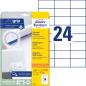 Preview: AVERY ZWECKFORM Universaletiketten 70x37mm 6173 weiss 720 Stk./25 + 5 Blatt