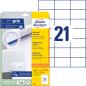 Preview: AVERY ZWECKFORM Universaletiketten 70x42,3mm 6174 weiss 630 Stk./25 + 5 Blatt