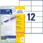 Preview: AVERY ZWECKFORM Universaletiketten 105x48mm 6175 weiss 360 Stk./25 + 5 Blatt