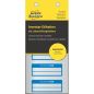 Preview: AVERY ZWECKFORM Inventar-Etiketten 50x20mm 6910 blau, Poly. 10Bl.50Stk.