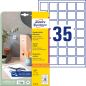 Preview: AVERY ZWECKFORM Etiketten QR Code 35x35mm L7120-25 blickdicht 875 Stück