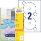 Preview: AVERY ZWECKFORM CD/DVD Etiketten univ. 117mm L7676-100 weiss 200Stk./100Bl.