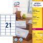 Preview: AVERY ZWECKFORM Adressetiketten 63,5x38,1mm LR7160100 recycling 2100 Stück