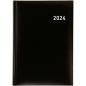 Preview: BIELLA Geschäftsagenda Manager 2024 06511020024U schwarz, 1T/S, 14,5x20,5cm