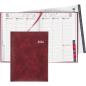 Preview: BIELLA Geschäftsagenda Orario 2024 09301470024U weinrot, 1W/2S, 17,8x23,5cm