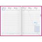 Preview: BIELLA Geschäftsagenda Colorful 72024 09707400024U pink, 1W/2S, 14,5x20,5cm