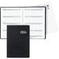 Preview: BIELLA Taschenagenda Mittelformat2024 22301020024U schwarz, 3½T/S, 7,6x11cm