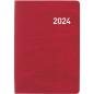 Preview: BIELLA Taschenagenda Mittelformat2024 22301450024U rot, 3½T/S, 7,6x11cm, d/f/i/e