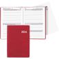 Preview: BIELLA Taschenagenda Tell 2024 23201450024U rot, 2T/S, 8,5x12,5cm