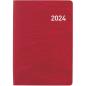 Preview: BIELLA Taschenagenda Tell 2024 23201450024U rot, 2T/S, 8,5x12,5cm