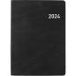 Preview: BIELLA Taschenagenda Rex 2024 25301020024U schwarz, 1W/2S, 10,1x14,2cm