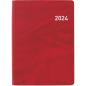 Preview: BIELLA Taschenagenda Rex 2024 25301450024U rot, 1W/2S, 10,1x14,2cm