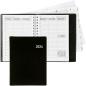 Preview: BIELLA Taschenagenda Rex Wire-O 2024 25773020024U schwarz, 1W/2S, 10,1x14,2cm