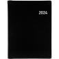 Preview: BIELLA Taschenagenda Rex Wire-O 2024 25773020024U schwarz, 1W/2S, 10,1x14,2cm