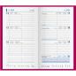 Preview: BIELLA Taschenagenda Colorful 2024 30760400024U pink, 3½T/S, 8,7x15,3cm