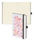 Preview: BIELLA Notizbuch Kompagnon WhiteTrend 5845337723U Flower, gepunktet 12.5x19.5cm