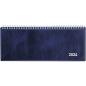 Preview: BIELLA Pultkalender Seplana Wire-2024 88371050024U blau, 1W/2S, 29,8x11,7cm