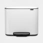 Preview: BRABANTIA Treteimer BO 121005 3x11 L weiss