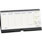 Preview: BRUNNEN Querterminkalender Aufs. 2024 1087060904 schwarz d/f/i/e 2S/1W 28x12cm