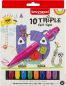 Preview: BRUYNZEEL Fasermalerset Kids Triple 60123010 dreieckig, 10 Farben