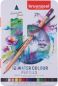 Preview: BRUYNZEEL Aquarellfarbstifte Expression 60313012 12 Farben Metalletui