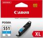 Preview: CANON Tintenpatrone XL cyan CLI-551XLC PIXMA MG5450 11ml