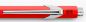 Preview: CARAN D'ACHE Kugelschreiber 849 Metall 849.070 rot, refill, Schrift blau