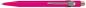 Preview: CARAN D'ACHE Kugelschreiber 849 Metall 849.090 rosa, refill, Schrift blau