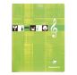 Preview: CLAIREFONTAINE Musikheft 17x22cm 3798 5mm, kariert 28 Blatt