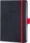 Preview: CONCEPTUM Wochenkalender EN 2024 C2409 black-red, 2S/1W, HC, ca. A5