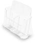 Preview: Deflecto prospekthalter a4 74501 transparent hoch 2 fächer - Deflecto-74501-0079916745015-02.jpg