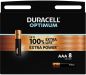 Preview: DURACELL Batterie Optimum 4-137714 AAA, LR03, 1.5V 8 Stück