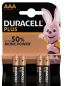 Preview: DURACELL Batterie Plus Power MN2400 AAA, LR03, 1.5V 4 Stück