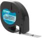 Preview: DYMO Schriftband LetraTag 12mmx4m S0721530 schwarz/transparent