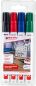 Preview: EDDING Permanent Marker 3300 1-5mm 3300-E4 schwarz,rot,blau,grün 4 Stk.