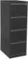 Preview: EDGY HR-Schrank 3404/9005 4 Schubladen schmal, schwarz