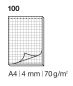 Preview: ELCO Notizblock kariert 4mm A4 74425.17 weiss, 70gm2 100 Blatt