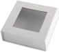 Preview: ELCO Geschenkbox m. grossem Fenster 82111.10 weiss, 15x15x5cm 5 Stk.