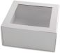 Preview: ELCO Geschenkbox m. grossem Fenster 82115.10 weiss, 22x22x10cm 5 Stk.