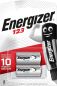 Preview: ENERGIZER Batterien CR123 3.0V CR17345 Foto Lithium Blister 2 Stück