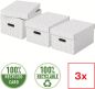 Preview: ESSELTE Aufbewahrungsboxen Home M 628282 365x265x205mm, weiss 3 Stk